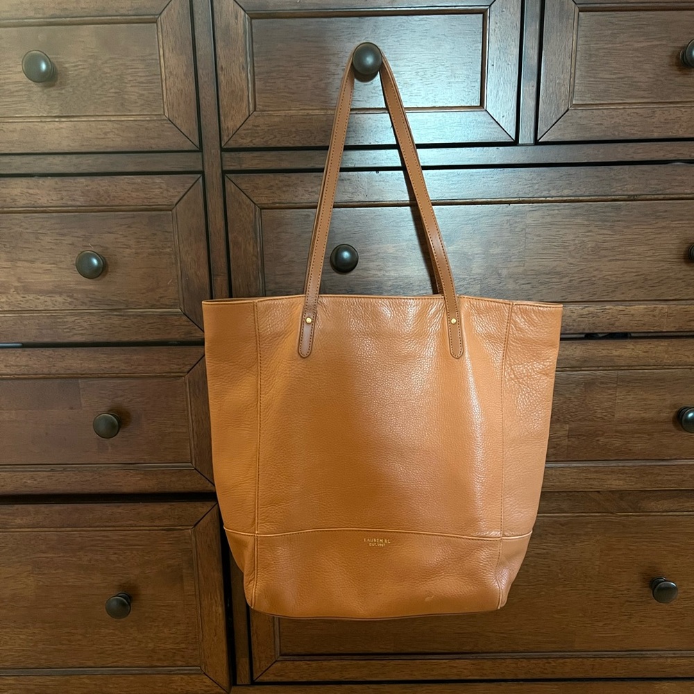 Ralph Lauren leather tote bag